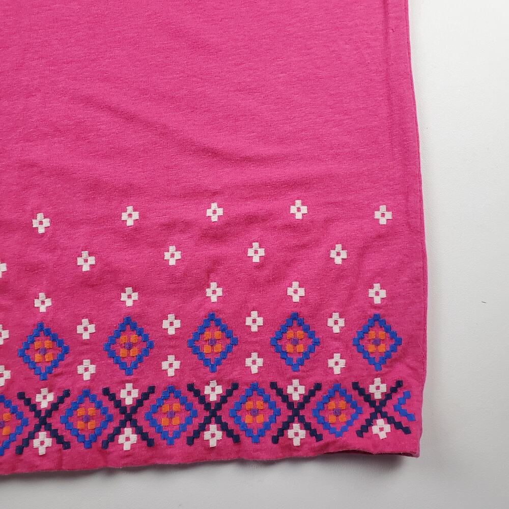 Tommy Bahama Embroidered Dress Swim Cover Tie Neck Pink Sz S - Picture 3 of 9